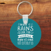 感動的動機引用文考え前向き キーホルダー (正面)