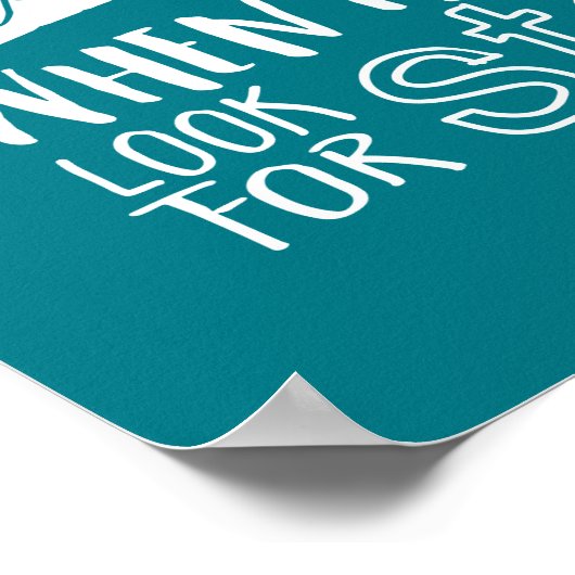 感動的動機引用文考え前向き ポスター (角)