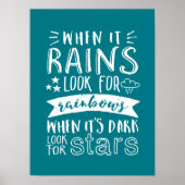 感動的動機引用文考え前向き ポスター (正面)