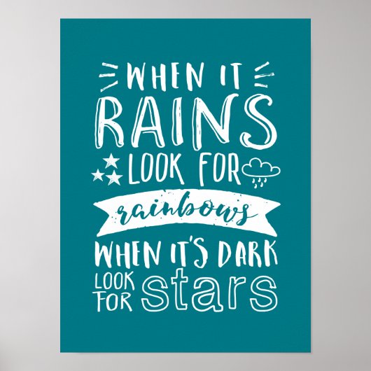 感動的動機引用文考え前向き ポスター (正面)