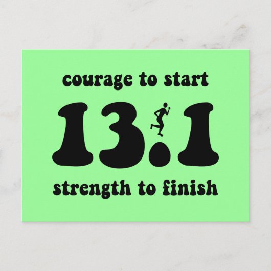 感動的半マラソン ポストカード (正面)