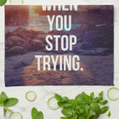 感動的単語 – 試行中に失敗ストップする キッチンタオル (折り畳み)