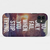 感動的単語 – 試行中に失敗ストップする Case-Mate iPhoneケース (裏面(横))