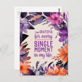 感動的名言 モチベーション 感謝 ありがとう ポストカード (正面/裏面)