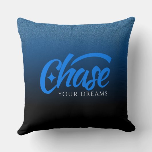 感動的名言 夢を追え クッション (裏面)
