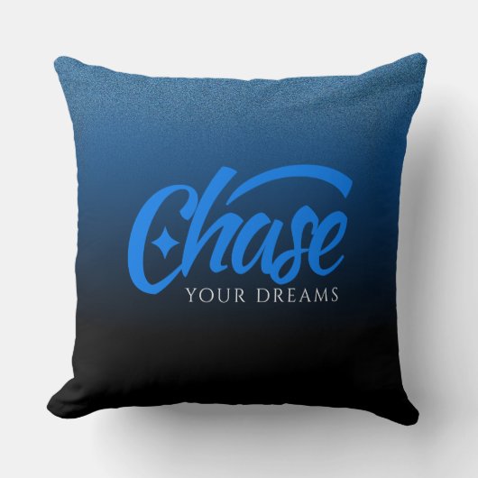 感動的名言 夢を追え クッション (正面)