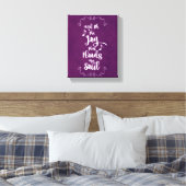 感動的喜びが私の魂を引用文 キャンバスプリント (インサイチュ (寝室))
