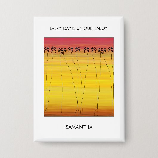 感動的夏素晴らしのココナッツ 缶バッジ (正面)