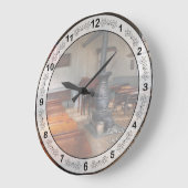 -感動的学校の初日 – 孔子 ラージ壁時計 (傾斜)