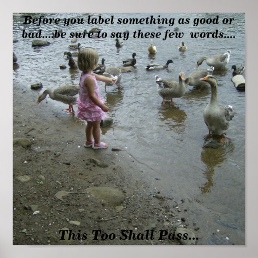 感動的小さな女の子 ポスター (正面)