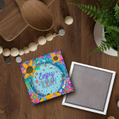 感動的引用文かわいいトレンディーフローラかわいらし マグネット