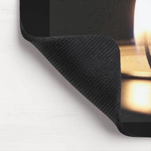 感動的引用文がロウソクに火を付ける マウスパッド (コーナー)