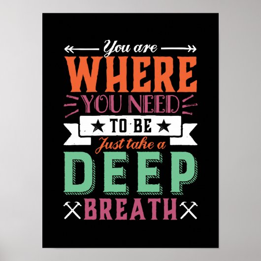 感動的引用文が必要な場所 ポスター (正面)