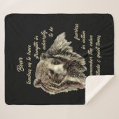 感動的引用文が私たち教えを支える シェルパブランケット (正面(横))