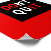 感動的引用文すやる気を起こさせるる ポスター (角)