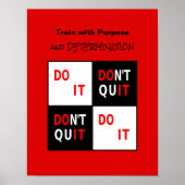 感動的引用文すやる気を起こさせるる ポスター (正面)