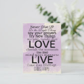 感動的引用文とことわざ ポストカード (スタンド正面)