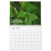 感動的引用文と写真 カレンダー (3月 2026)