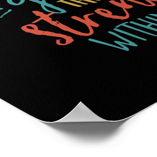 感動的引用文の信じ強さ ポスター (角)