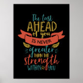 感動的引用文の信じ強さ ポスター (正面)