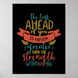 感動的引用文の信じ強さ ポスター