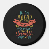 感動的引用文の信じ強さ マグネット (正面)