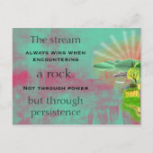 感動的引用文の抽象芸術絵画 ポストカード (正面)