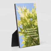 感動的引用文の自然写真 –  フォトプラーク (側面)