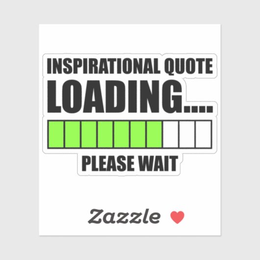 感動的引用文の読み込み中…お待ちください シール (シート)