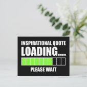 感動的引用文の読み込み中…お待ちください ポストカード (スタンド正面)