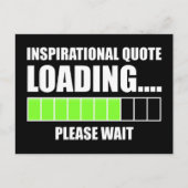 感動的引用文の読み込み中…お待ちください ポストカード (正面)