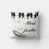 感動的引用文の鳥お前の羽だ クッション (正面)