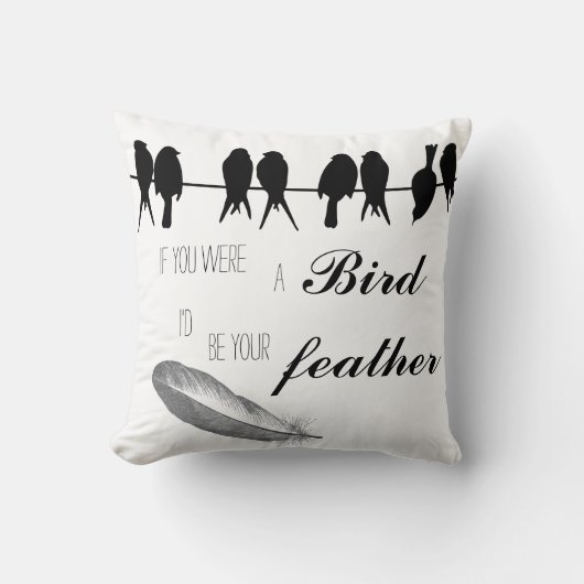 感動的引用文の鳥お前の羽だ クッション (正面)