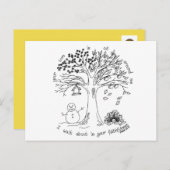 感動的引用文はがき ポストカード (正面/裏面)