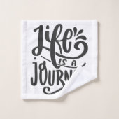 感動的引用文は万事あり バスタオルセット (ウォッシュタオル)