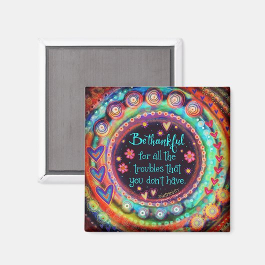 感動的引用文は感動的でかわいらしある マグネット (正面/裏面)