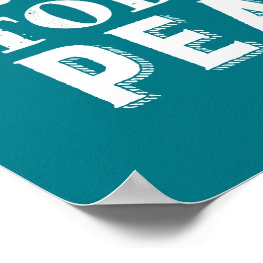 感動的引用文は明日の心配はない ポスター (角)