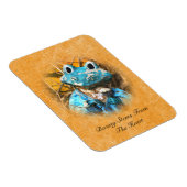 感動的引用文は美しい蛙の王子 マグネット (右側)