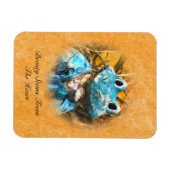 感動的引用文は美しい蛙の王子 マグネット (横)