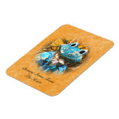 感動的引用文は美しい蛙の王子 マグネット (左側)