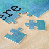 感動的引用文やる気を起こさせるブルーウォーター色 ジグソーパズル (側面)