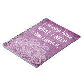 感動的引用文やる気を起こさせる感謝誌 ノートブック (左側)