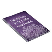 感動的引用文やる気を起こさせる感謝誌 ノートブック (右側)