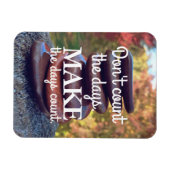 感動的引用文やる気を起こさせる禅石 マグネット (横)