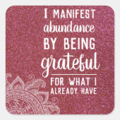 感動的引用文やる気を起こさせる誘引法 スクエアシール (正面)