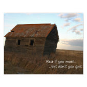 感動的引用文アユニークートバーン写真 フォトプリント            (正面)