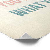 感動的引用文アートタイポグラフィポスタープリント ポスター (角)