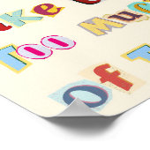 感動的引用文ウォールアートタイポグラフィポスター ポスター (角)