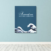 感動的引用文ウォールアートデコールアスムーズシー キャンバスプリント (インサイチュ (ウッドフロア))