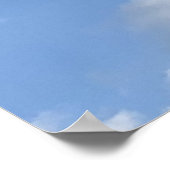 感動的引用文オンスカイクラウドホットエアバルーン ポスター (角)